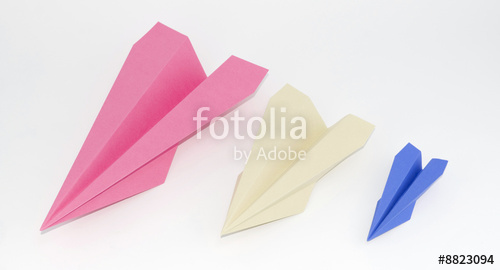 Paper aircraft wing